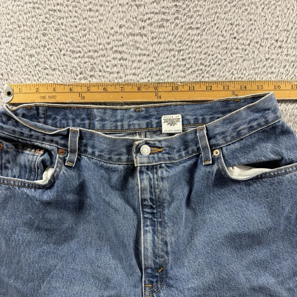 VINTAGE Levi 550 Jeans Misses 16 M Relaxed Fit Tapered Leg Medium Wash